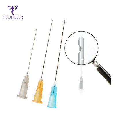 Dolgu Hyaluronik Asit 40mm 50mm için Kanül Künt Kanül Kullanan 30G Güzellik Dolgu