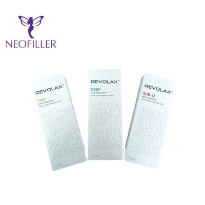 Kırışıklık Giderme 1.1ml / Kutu Dermal Dolgu Revolax Yüz İçin Derin Hidrolik Asit Enjeksiyonları