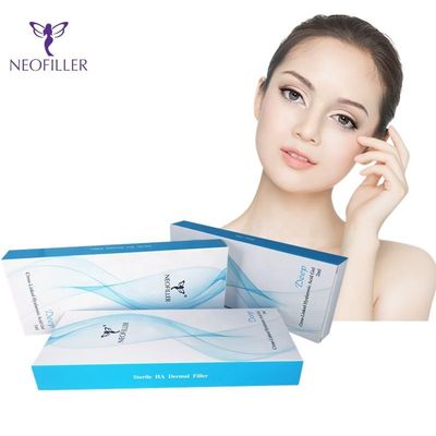Neofiller 1ml Çapraz Bağlantılı Dermal Dolgu Hyaluronik Doğal Görünümlü Dudak Enjeksiyonları 24mg/Ml
