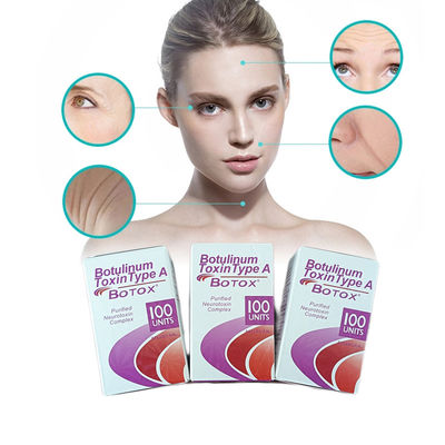 100 Adet Yüz Kontur Göğüs Kırışıklıkları Botoksu Yüz Kırışıklıkları İçin Allergan Botulinum Toksini