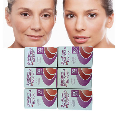 Enjeksiyonu 1-5ml Kırışıklık Karşıtı Botoks 100 Ünite BTX Kırışıklık Karşıtı Enjeksiyonlar