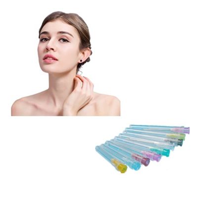 50mm 70mm Künt Uçlu Kanül Enjekte Edilebilir Dermal Dolgu Kanülleri 21g