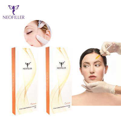 Derin Kırışıklıklar İçin Uzun Ömürlü 1ml 2ml Şırınga Hyaluronik Asit Enjekte