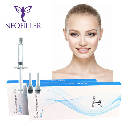 Steril Şırınga Hyaluronik Asit Dermal Filler 24mg/ml Konsantrasyon Hipodermik Enjeksiyon
