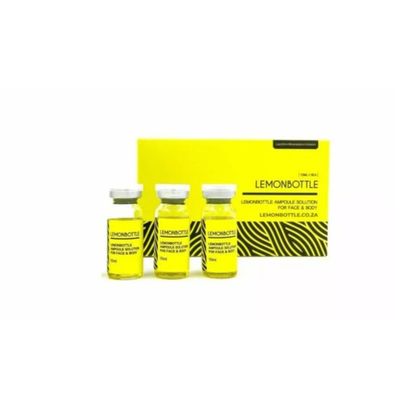 Yüksek Konsantrasyonlu Limon Şişe Solüsyonu Yağ Düzeltme Enjeksiyonları İçin 5 Flakon X 10ml Tüm Vücut