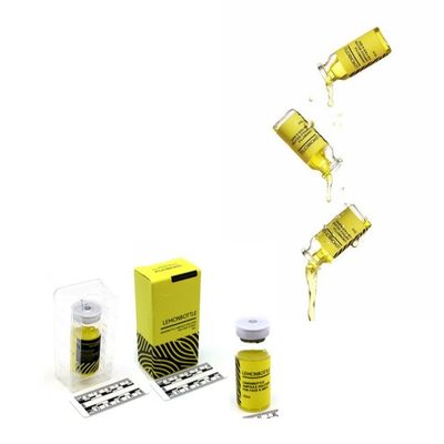 Yüksek konsantrasyonlu yağ çözücü çözeltisi Yüz ve Vücut için 10ml X 5 Limon Şişesi Tek kullanımlık aseptik ambalaj