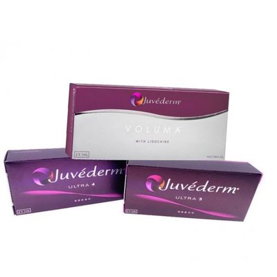 Güvenlik Juvederm Ultra Plus Filler 1ml 2Syringes Hyaluronik Asit Enjekte edilebilir Gel Yüz Kontürü ve kırışıklık azaltma için