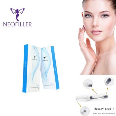Şeffaf Hyaluronik Asit Dermal Filler 24mg/ml Yüz Yenilenmesi için Uzun Yaşam