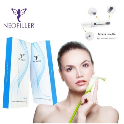 Oda sıcaklığında saklama Hyaluronik Asit Dermal Filler 2ml Şişman ve Parlak Cilt için