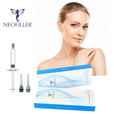 Oda sıcaklığında saklama Hyaluronik Asit Dermal Filler 2ml Şişman ve Parlak Cilt için