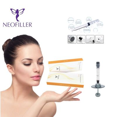 Şeffaf Hyaluronik Asit Dermal Filler Enjekte edilebilir Gel Yumuşak Genç Cilt Yüz Yenilenmesi Geliştirme