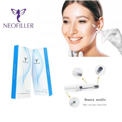 Çapraz Bağlı Şeffaf Hyaluronik Asit Dermal Doldurucu Enjekte edilebilir Gel Üstün Uzun Sürekli Yüz Büyütme
