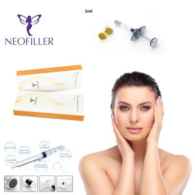 9-12 Ay Uzun ömür Hyaluronik Asit Dermal Dolgu Hipodermik Enjeksiyon Enjekte edilebilir Gel Doğal Şeffaf Yüz Büyütme