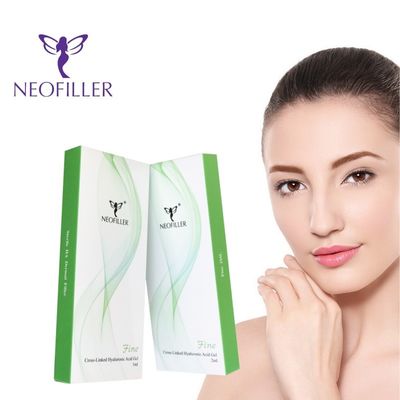 Şeffaf Hyaluronik Asit Dermal Filler Çapraz Bağlı Enjekte edilebilir Gel Hipodermik Enjeksiyon Yüz Büyütme