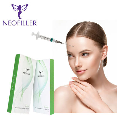 Şeffaf Hyaluronik Asit Dermal Filler Çapraz Bağlı Enjekte edilebilir Gel Hipodermik Enjeksiyon Yüz Büyütme