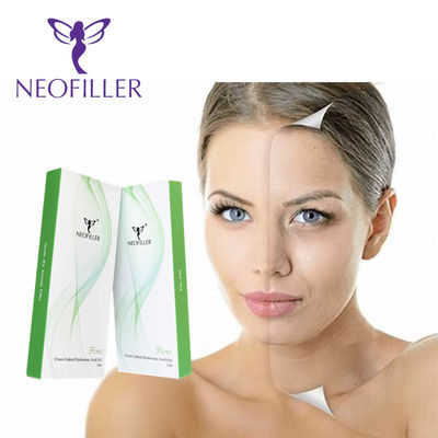 Şeffaf Hyaluronik Asit Dermal Filler Çapraz Bağlı Enjekte edilebilir Gel Hipodermik Enjeksiyon Yüz Büyütme