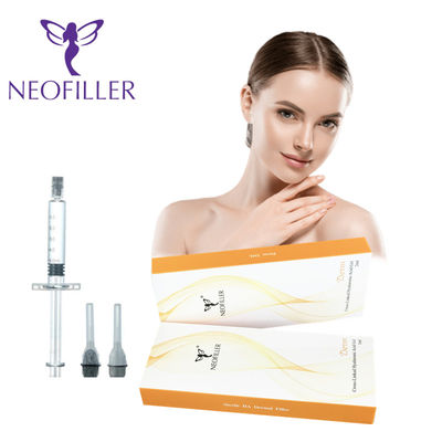 Şeffaf 24mg-ml Hyaluronik Asit Dermal Dolgu Enjekte Edilebilir Jel 9-12 Ay Uzun Ömürlü Yüz Gençleştirme Geliştirme