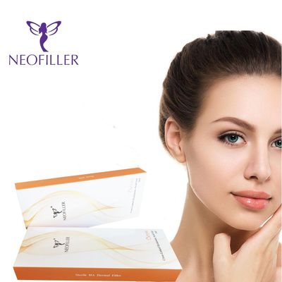 24mg-ml 2ml Şırınga Dermal Hyaluronik Asit Dermal Dolgu Enjekte edilebilir Gel Yüz Yenilenmesi Artırıcı