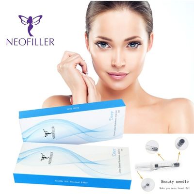 1 ml Hyaluronik Asit Dermal Dolgu Enjekte Edilebilir Jel Doğal Uzun Ömürlü Yüz Gençleştirme Çözümü