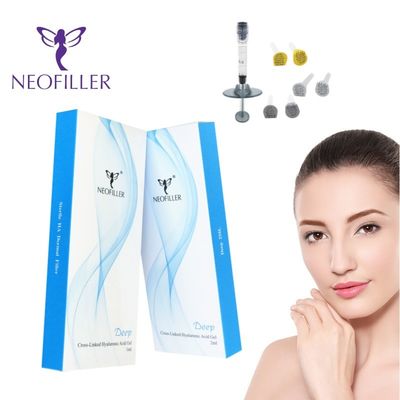 1 ml Hyaluronik Asit Dermal Dolgu Enjekte Edilebilir Jel Doğal Uzun Ömürlü Yüz Gençleştirme Çözümü