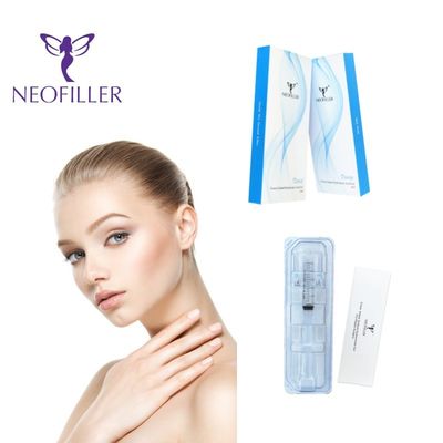 Neofiller 24mg-ml Hyaluronik Asit Dermal Filler Enjekte edilebilir Gel Karışıklık Azaltma Yüz Büyütme
