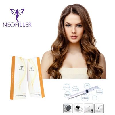 Neofiller 24mg-ml Hyaluronik Asit Dermal Filler Enjekte edilebilir Gel Karışıklık Azaltma Yüz Büyütme