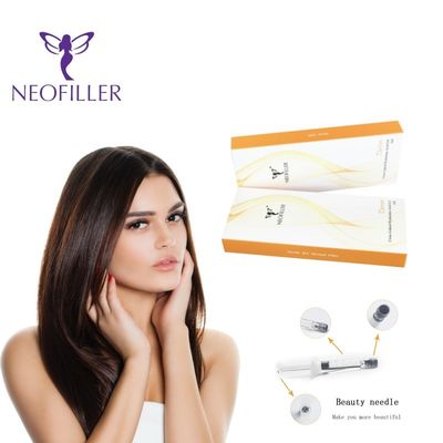 Neofiller 24mg-ml Hyaluronik Asit Dermal Filler Enjekte edilebilir Gel Karışıklık Azaltma Yüz Büyütme