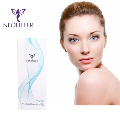 Neofiller Çapraz Bağlı 2ml Hiyaluronik Asit Dermal Dolgu Deep Line Burnun Konturu Enjekte edilebilir Gel Yüz Büyütme