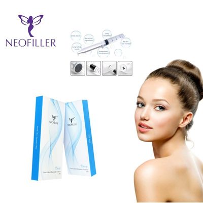 Neofiller 24mg-ml Hyaluronik Asit Dermal Filler Çapraz Bağlı Enjekte edilebilir Gel 9-12 Aylık Uzun Yaşam Formülü