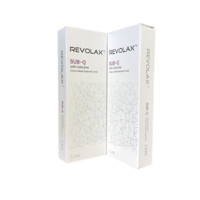 Revolax Dermal Filler with Hyaluronic Acid for 6-12 Months Duration and 2 Years Shelf Life in Syringe Packaging (Hyaluronik Asitle Dermi Dolgu Yükleyici)