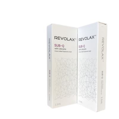 Revolax Dermal Filler with Hyaluronic Acid for 6-12 Months Duration and 2 Years Shelf Life in Syringe Packaging (Hyaluronik Asitle Dermi Dolgu Yükleyici)