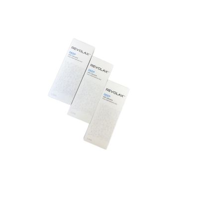 Revolax Dermal Filler with Hyaluronic Acid for 6-12 Months Duration and 2 Years Shelf Life in Syringe Packaging (Hyaluronik Asitle Dermi Dolgu Yükleyici)