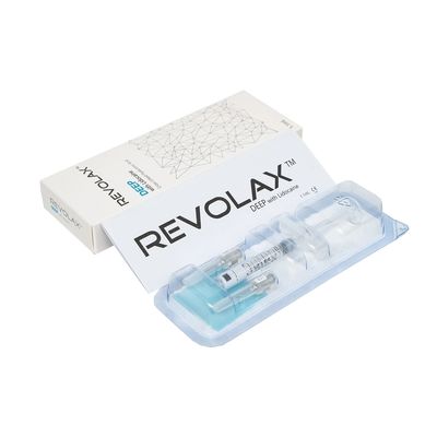 9-12 Ay Kırışıklık Karşıtı Hyaluronik Asit Enjeksiyonu için 24mg/ml HA Konsantrasyonlu 1.1ml Revolax Dermal Dolgu