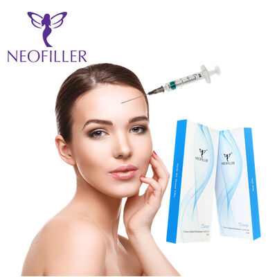 Transparent 24mg-ml Hyaluronic Acid Dermal Filler Enjekte edilebilir Gel 9-12 Ay Uzun Yaşam Yüz Enjeksiyonu