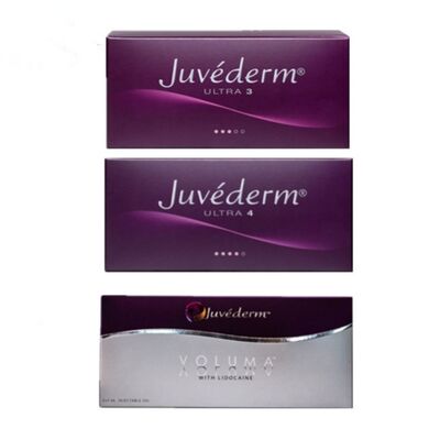 Hacim Yenilenmesi Juvederm Dermal Filler Hyaluronik Asit Enjekte edilebilir Gel Doğal Görünümlü Geliştirme