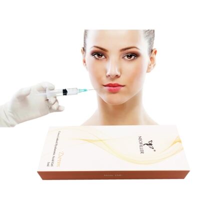 Neofiller 24mg-ml Hiyaluronik Asit Dermal Dolgu Enjekte edilebilir Gel 9-12 Ay Uzun ömür İpodermik Enjeksiyon Geliştirme