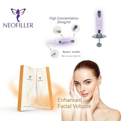 1ml Syringe Volume Hyaluronic Acid Dermal Filler with 24 Months Validity and Biocompatible Hyaluronic Acid for Facial Wrinkle Filler