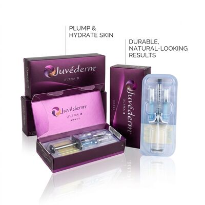 Profesyoneller için kırışıklıkları yumuşatmak ve yüz hatlarını geliştirmek için tasarlanmış Jel Juvederm Dermal Filler Kırışık Karşıtı ürün