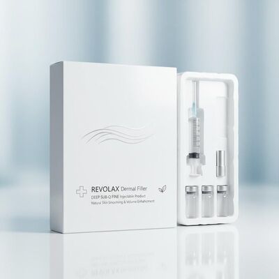 Yaşlanma karşıtı Revolax Dermal Filler Deep Sub-q Doğal cilt yumuşatma ve hacim artırma için ince enjekte edilebilir ürün OEM
