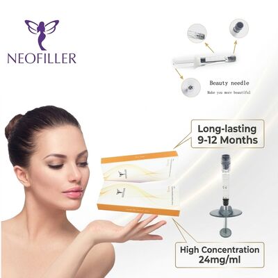 Neofiller Çapraz Bağlı Hiyaluronik Asit Dermal Dolguyu Enjekte edilebilir Gel Çene Dudak Dolguları Yüz Haciminin Artması