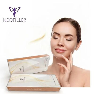 Neofiller Hyaluronik Asit Dermal Filler Yüz Dudakları Burnun Yanak Enjekte edilebilir Gel 2-25 Sarsılık Depolama Solüsyonu