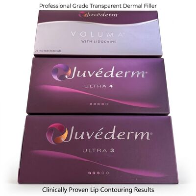 Plastik Cerrahi Juvederm Dermal Dolgu Konsantrasyonu 20mgMl Uzun Ömür 9-12 Ay Yüz Hatlarını İyileştirme ve Cilt Gençleştirmeye Uygun