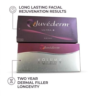 Jel Juvederm Dermal Filler 1ml Şırınga Yüz Enjeksiyon Bölgesi Yüz Gençleştirme ve Hacim Restorasyon Prosedürleri İçin İdeal