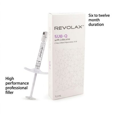 Hyaluronik Asit Revolax Dermal Filler, yüz şeklini şekillendirme, kırışıklık azaltma ve cilt nemlendirme için güvenli enjekte edilebilir çözeltir.