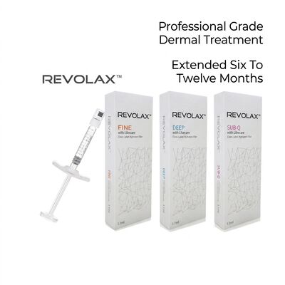 Hyaluronik Asit Revolax Dermal Filler, yüz şeklini şekillendirme, kırışıklık azaltma ve cilt nemlendirme için güvenli enjekte edilebilir çözeltir.