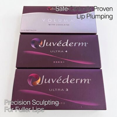 Klinikler Juvederm Ultra Plus Filler 1ml Şırınga Hacim Dermal Filler Enjekte edilebilir Yüz kırışıklıkları ve hacim restorasyonu tedavisi