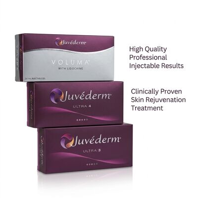 Yüz Enjeksiyonu Juvederm Dermal Filler Uzun Ömür 9-12 Ay Ultra3 Ultra4 Voluma Yüz Çevresini İyileştirme için Mükemmel