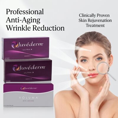 Yüz Enjeksiyonu Juvederm Dermal Filler Uzun Ömür 9-12 Ay Ultra3 Ultra4 Voluma Yüz Çevresini İyileştirme için Mükemmel