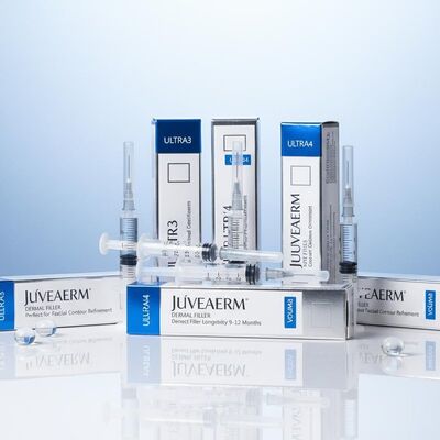 Yüz Enjeksiyonu Juvederm Dermal Filler Uzun Ömür 9-12 Ay Ultra3 Ultra4 Voluma Yüz Çevresini İyileştirme için Mükemmel