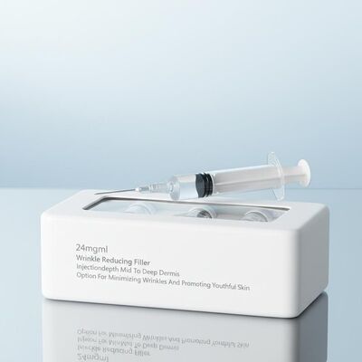 24mgml kırışıklık azaltıcı dolgu enjeksiyon derinliği Orta Dermis'ten Dermis'e kadar Dermis seçeneği kırışıklıkları en aza indirmek ve genç cilt geliştirmek için